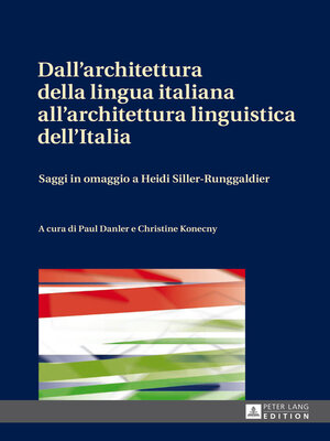 cover image of Dall'architettura della lingua italiana all'architettura linguistica dell'Italia